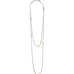 Discount LAGOS 32 Inch Two-Tone Caviar Chain Necklace