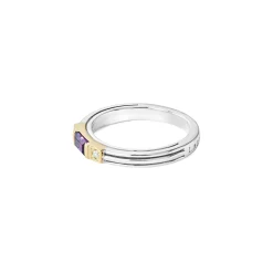 Best Sale LAGOS Amethyst And Diamond Stacking Ring