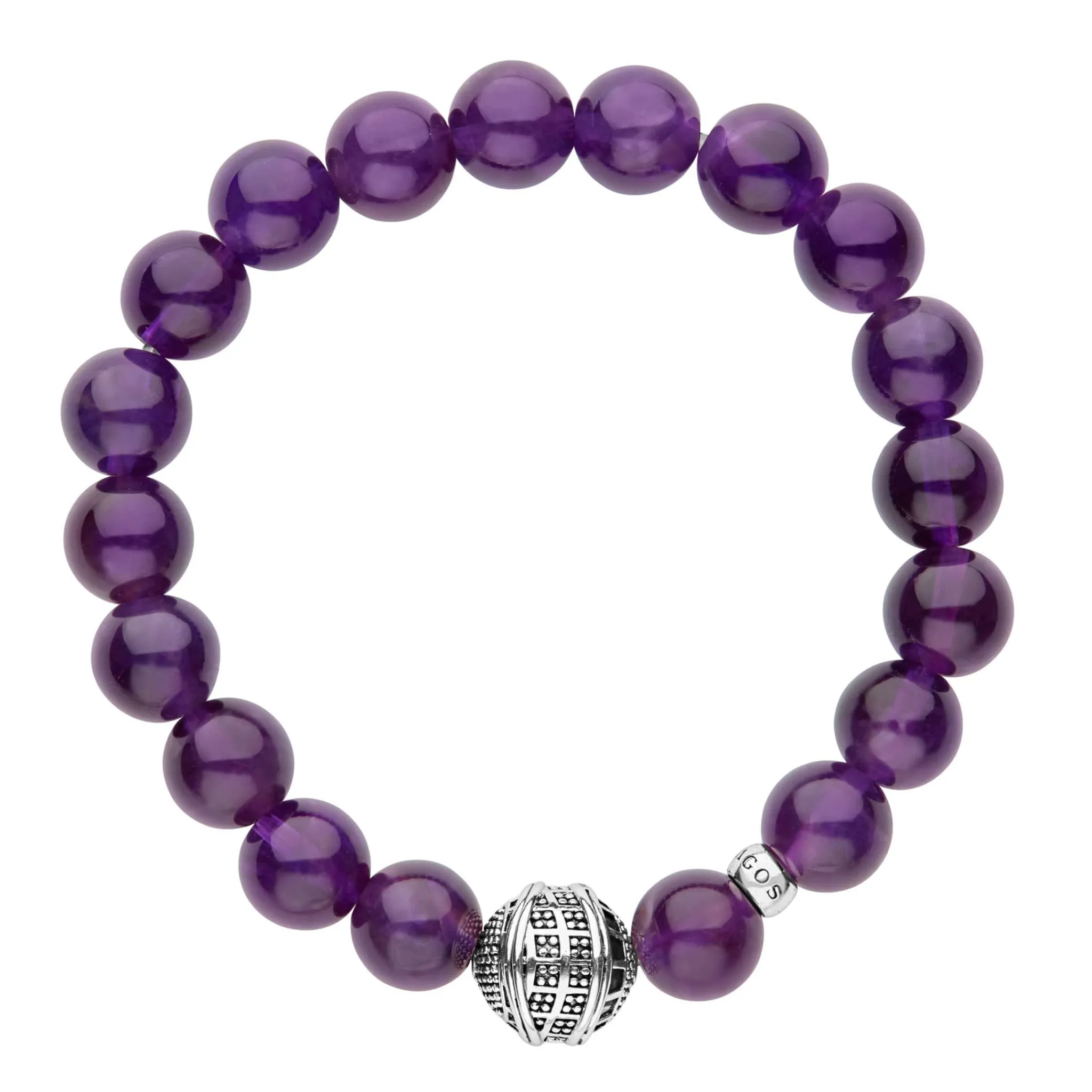 Store LAGOS Amethyst Silver Station Bead Bracelet