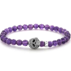 Sale LAGOS Amethyst Skull Bracelet