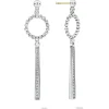 Sale LAGOS Beaded Circle Diamond Drop Earrings