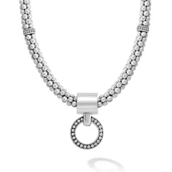 Flash Sale LAGOS Beaded Circle Pendant Necklace