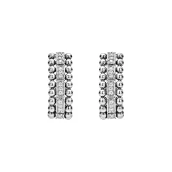 Outlet LAGOS Beaded Diamond Huggie Earrings