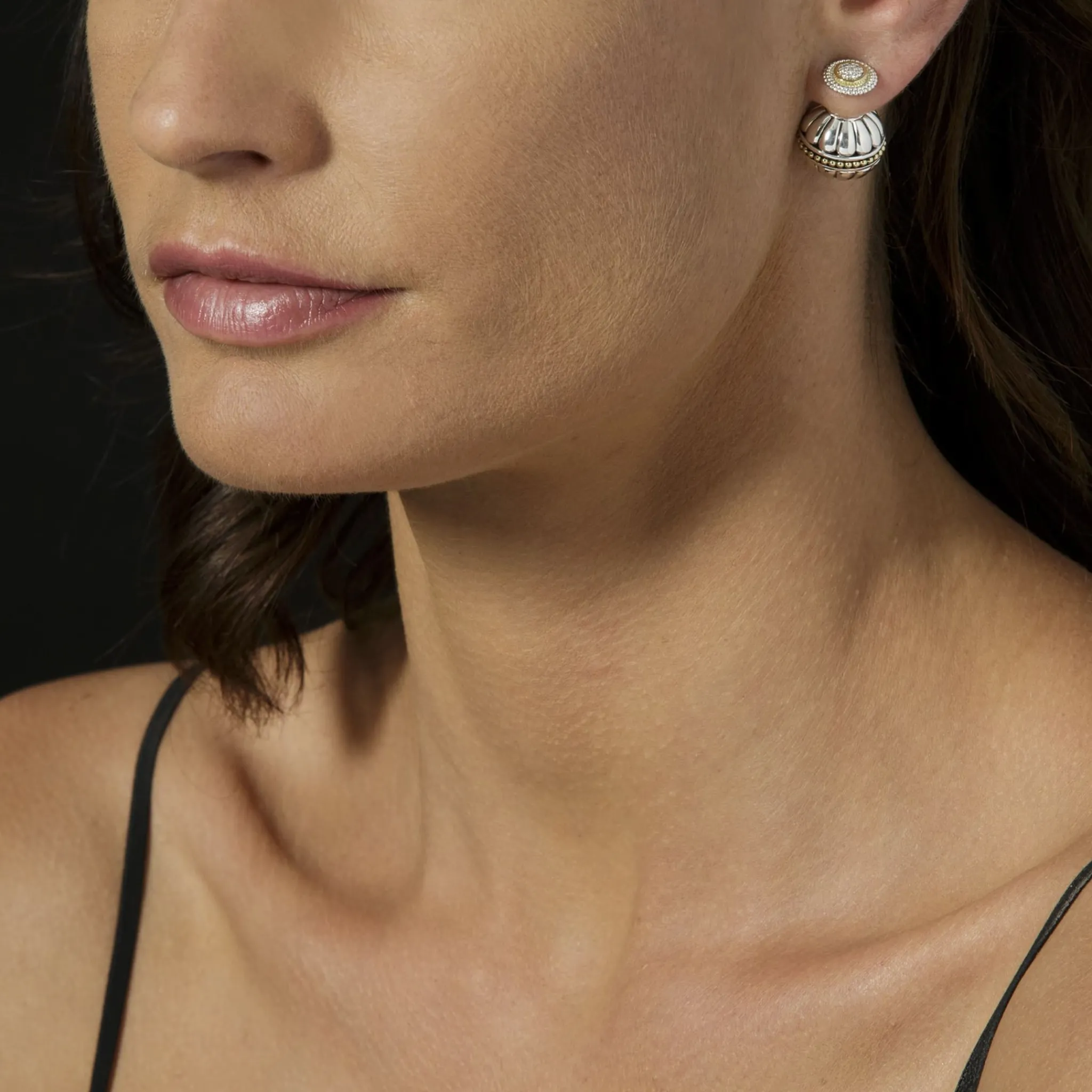Clearance LAGOS Beaded Diamond Stud Earrings