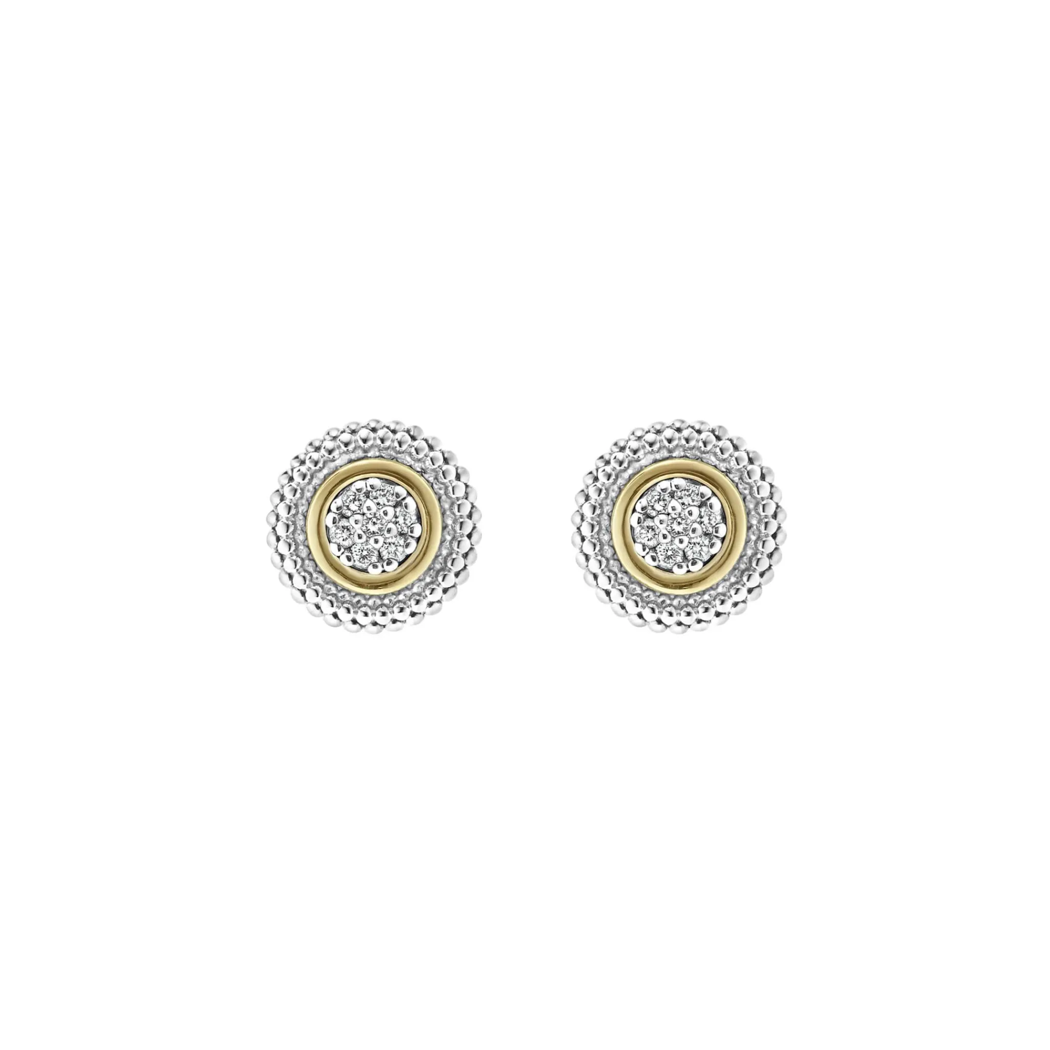 Hot LAGOS Beaded Diamond Stud Earrings
