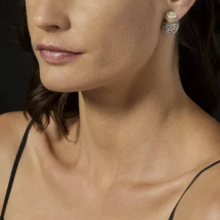 Hot LAGOS Beaded Diamond Stud Earrings