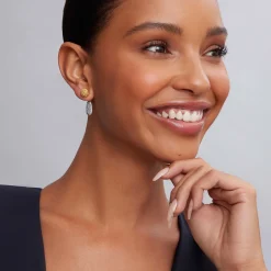 Fashion LAGOS Beaded 18K Gold Stud Earrings
