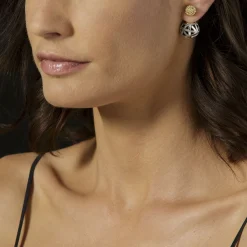 Fashion LAGOS Beaded 18K Gold Stud Earrings