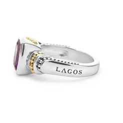 Fashion LAGOS Bezel-Set Amethyst Ring