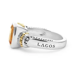 Hot LAGOS Bezel-Set Citrine Ring