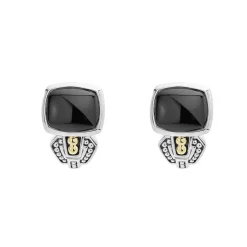 Cheap LAGOS Bezel-Set Onyx Earrings