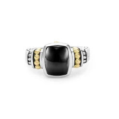 Online LAGOS Bezel-Set Onyx Ring