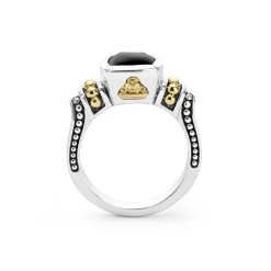 Online LAGOS Bezel-Set Onyx Ring