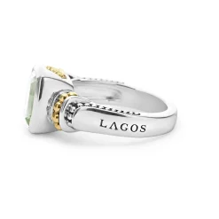 Cheap LAGOS Bezel-Set Prasiolite Ring