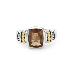 Cheap LAGOS Bezel-Set Smokey Quartz Ring