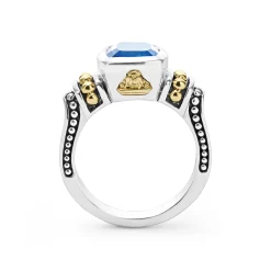Fashion LAGOS Bezel-Set Swiss Blue Topaz Ring