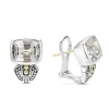 Sale LAGOS Bezel-Set White Topaz Earrings