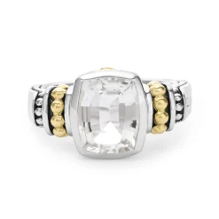 Hot LAGOS Bezel-Set White Topaz Ring