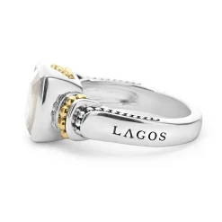 Hot LAGOS Bezel-Set White Topaz Ring