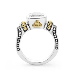 Hot LAGOS Bezel-Set White Topaz Ring