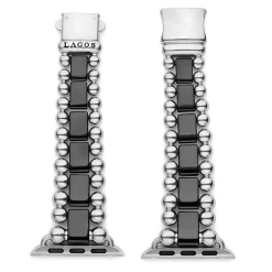 Best Sale LAGOS Black Ceramic And Stainless Steel Watch Bracelet-38-45Mm