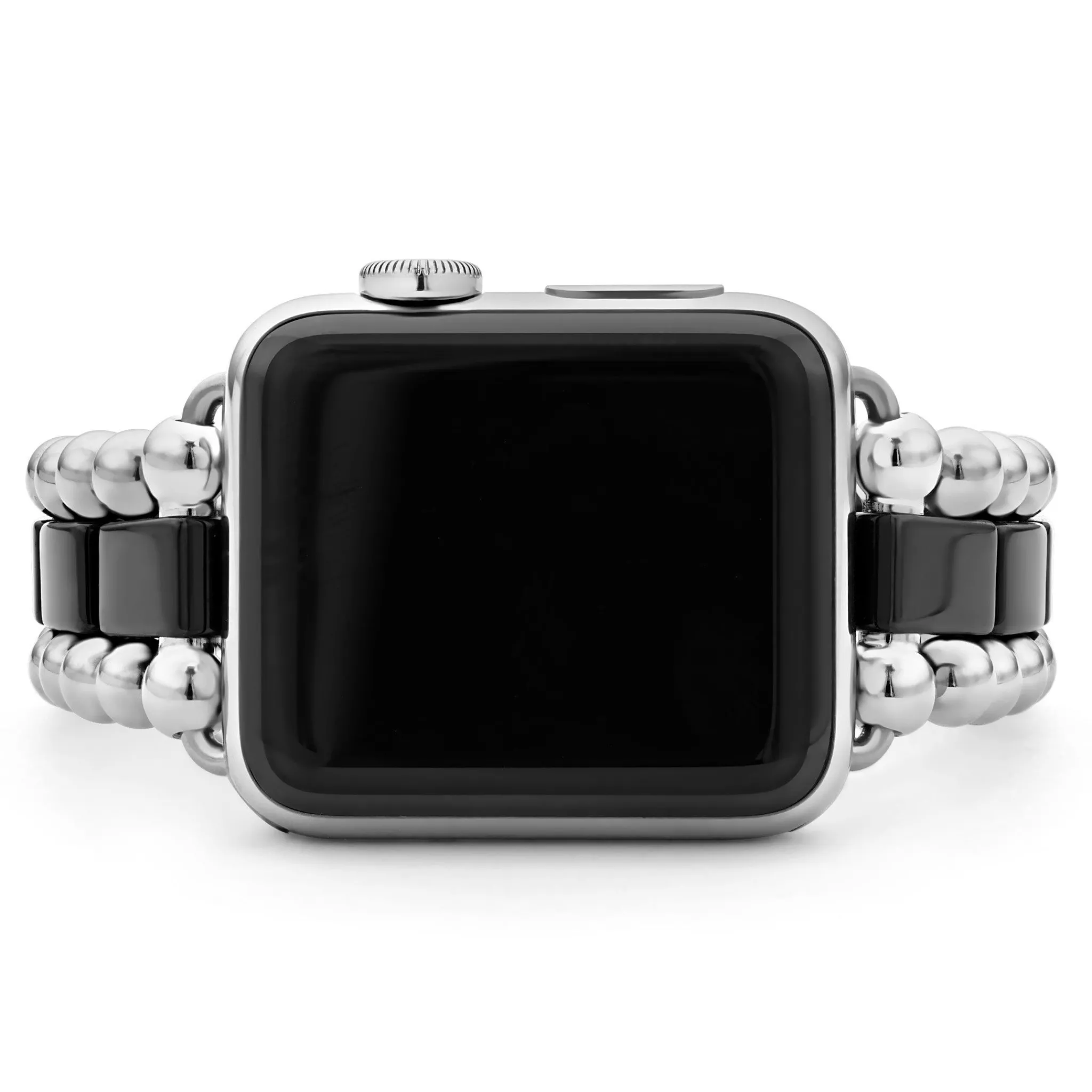 Fashion LAGOS Black Ceramic And Stainless Steel Watch Bracelet-38-45Mm
