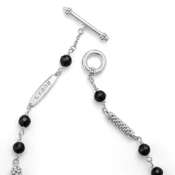 Hot LAGOS Black Ceramic Beaded Bracelet