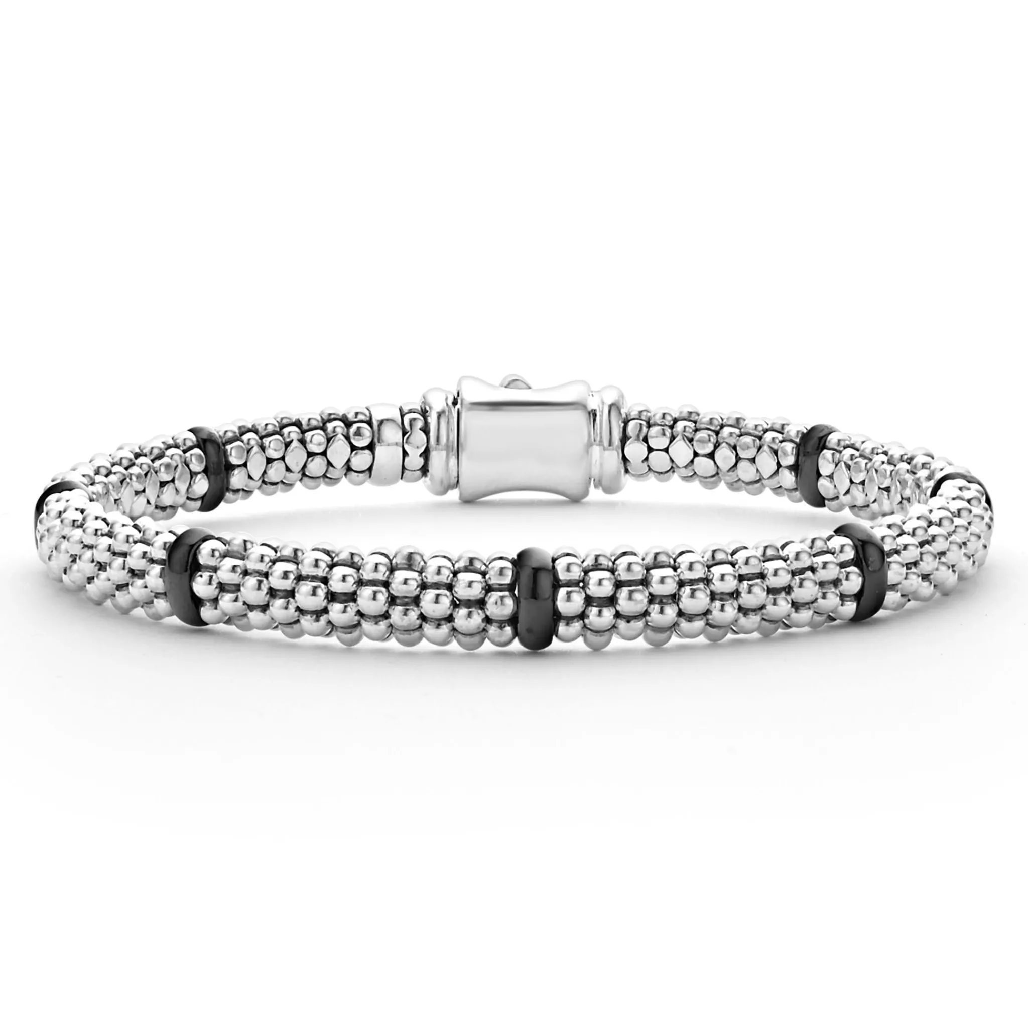 New LAGOS Black Ceramic Caviar Bracelet Gift Set