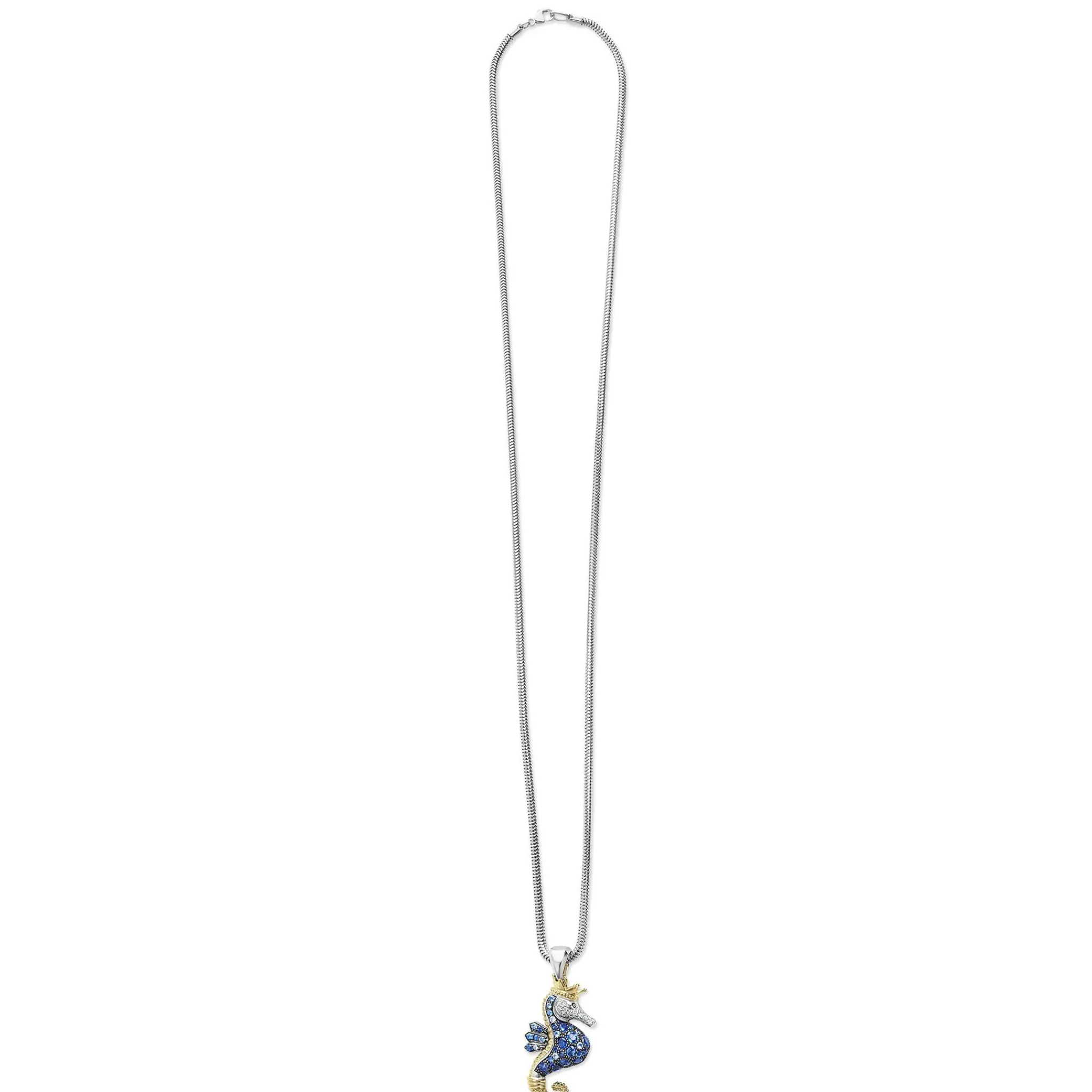 Discount LAGOS Blue Sapphire And Diamond Seahorse Pendant Necklace