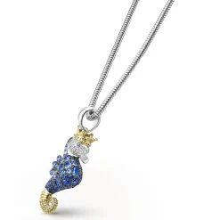 Discount LAGOS Blue Sapphire And Diamond Seahorse Pendant Necklace