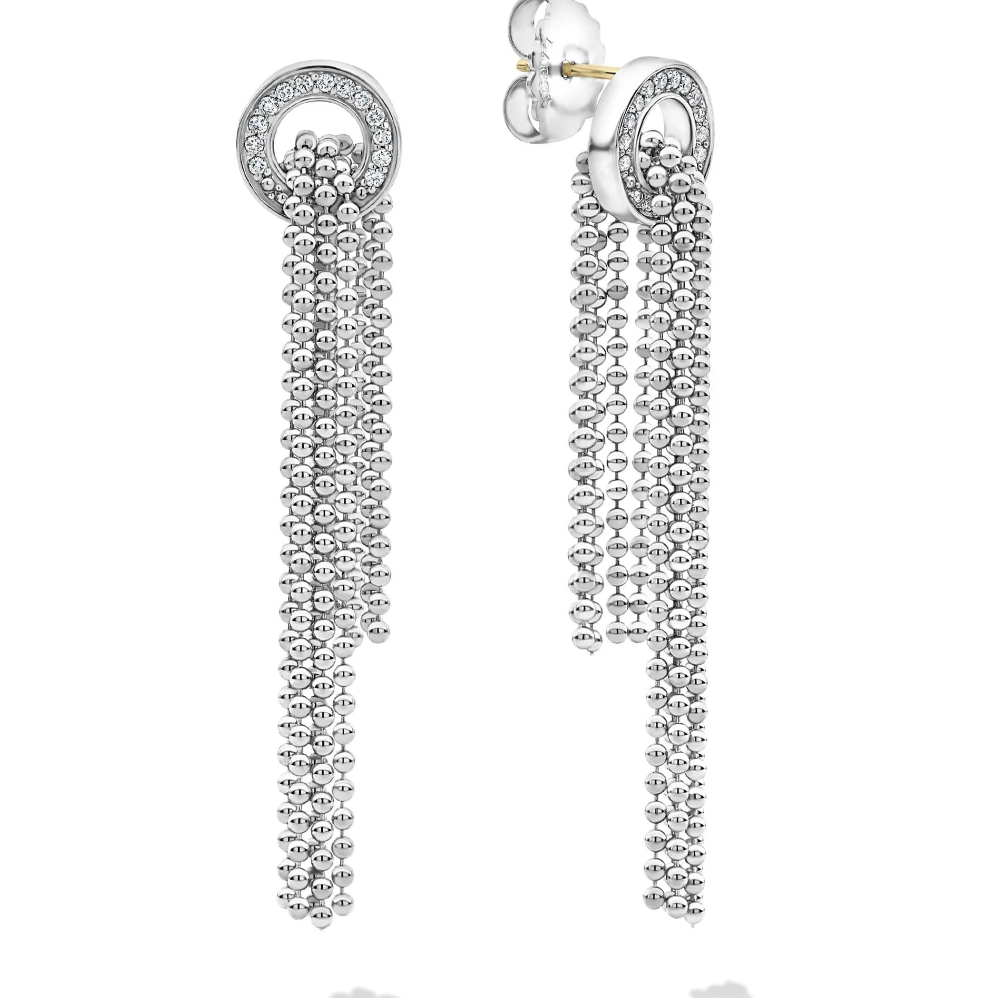 Fashion LAGOS Cascading Caviar Diamond Earrings