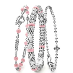 Hot LAGOS Caviar Beaded Bracelet Gift Set