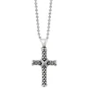 New LAGOS Caviar Beaded Cross Pendant Necklace