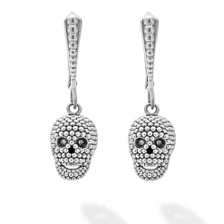 Sale LAGOS Caviar Beaded Skull Drop Earrings