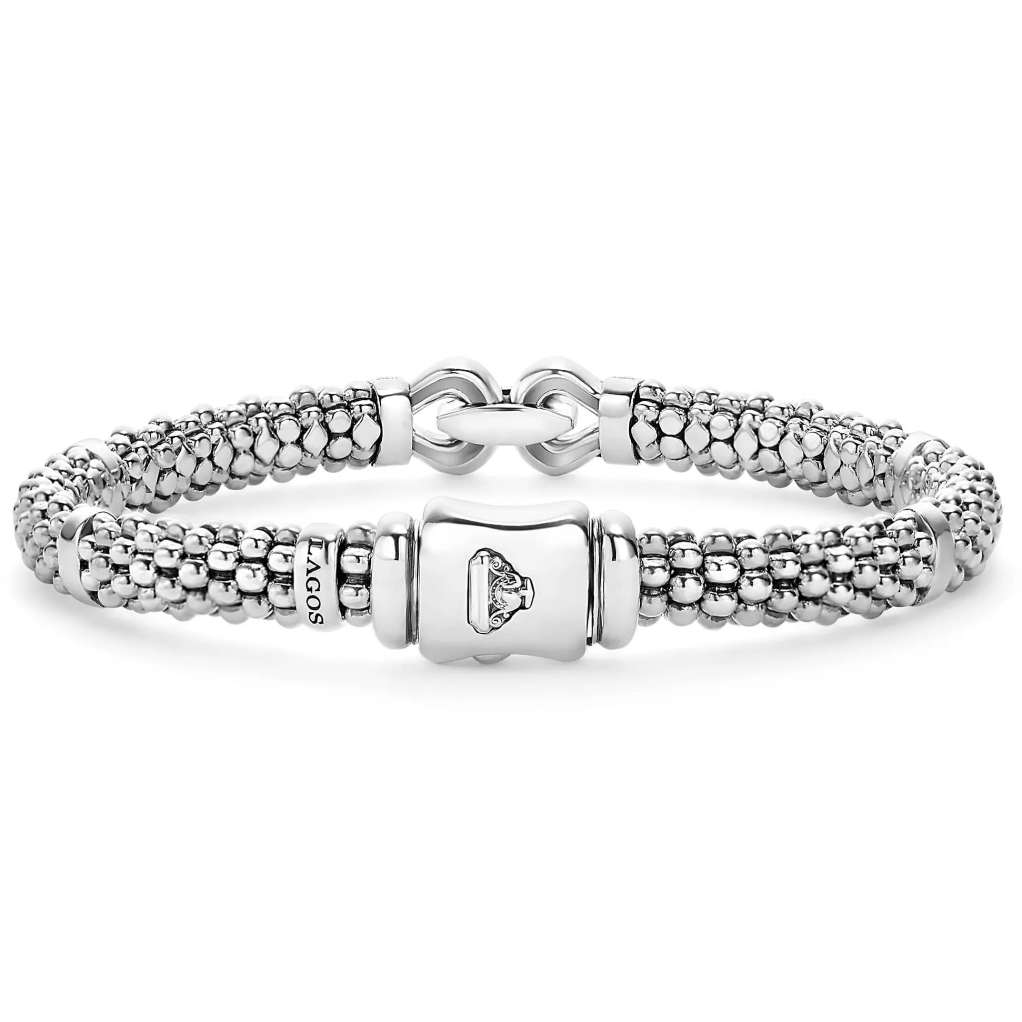 Online LAGOS Caviar Buckle Diamond Bracelet | 6Mm