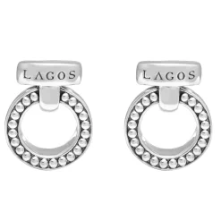 Cheap LAGOS Caviar Circle Bar Earrings