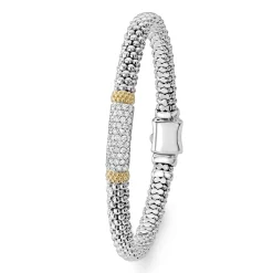 Hot LAGOS Caviar Diamond Bracelet | 6Mm