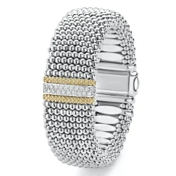 Hot LAGOS Caviar Diamond Bracelet | 23Mm
