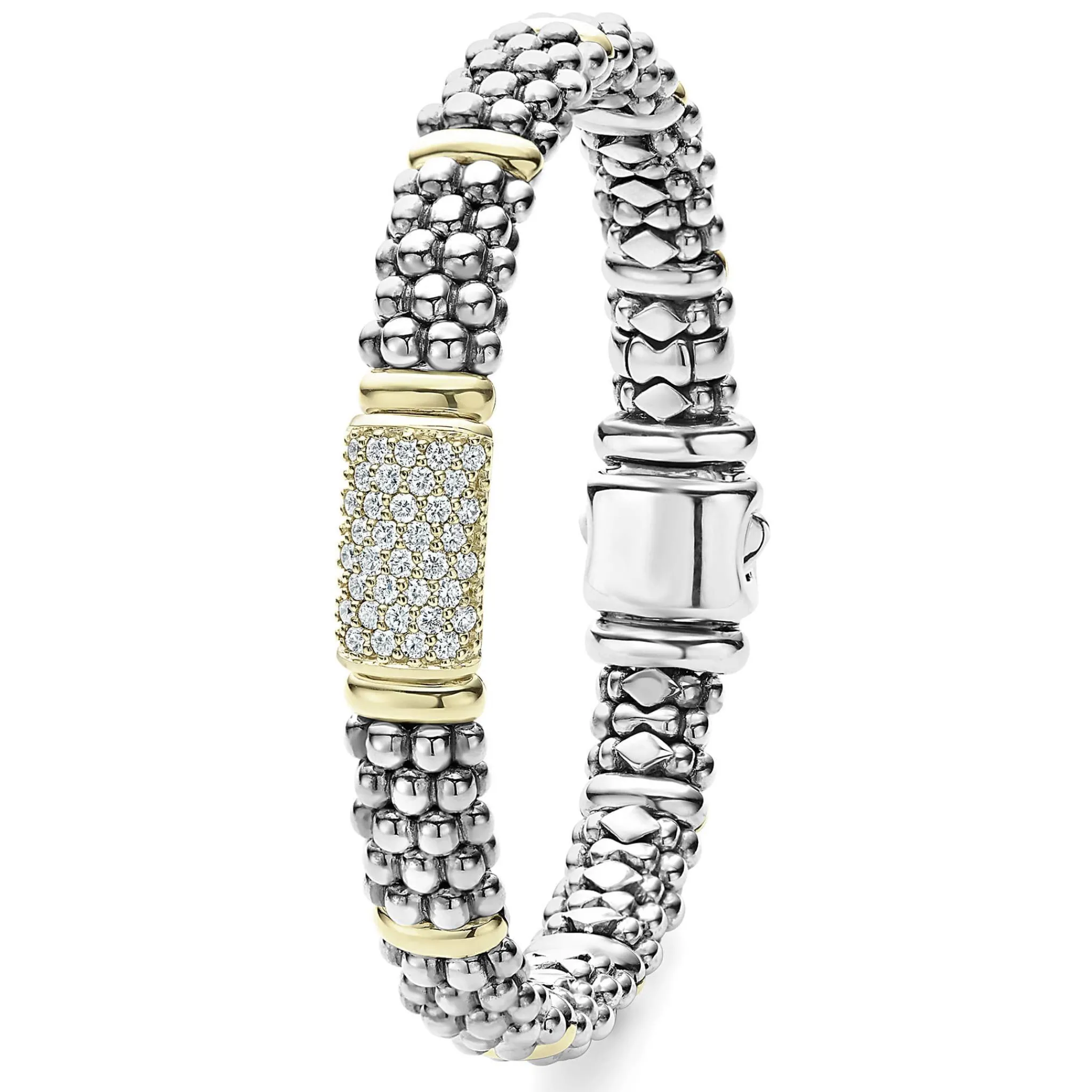 Cheap LAGOS Caviar Diamond Bracelet | 9Mm