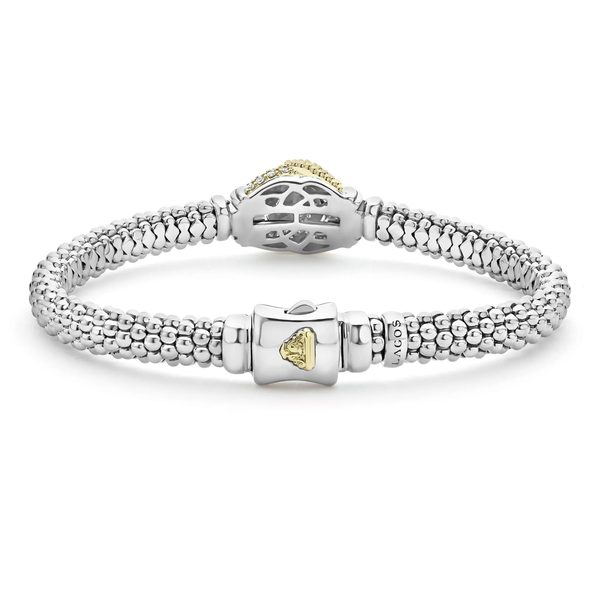 Store LAGOS Caviar Diamond Knot Bracelet | 6Mm