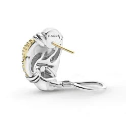 Hot LAGOS Caviar Diamond Knot Earrings