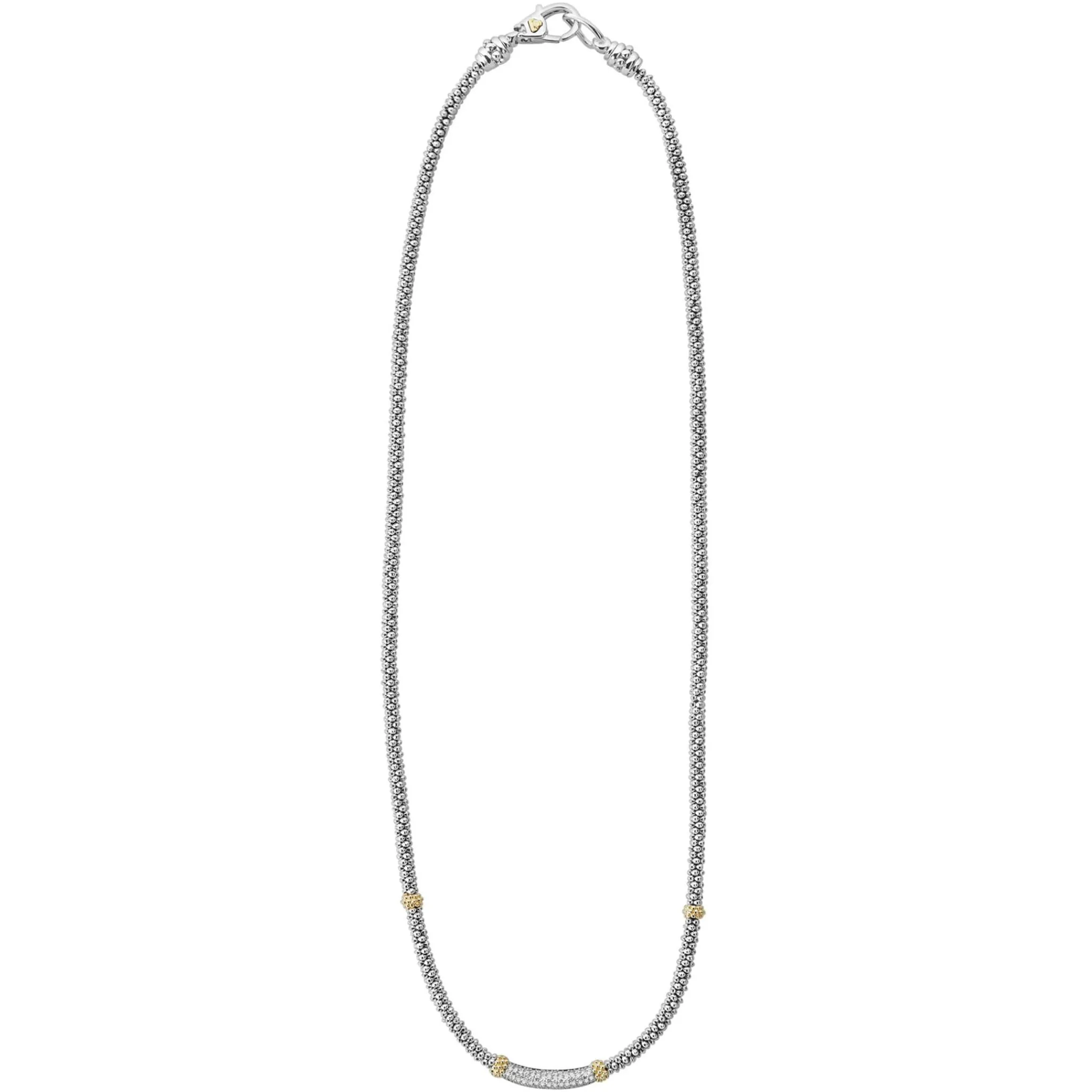Store LAGOS Caviar Diamond Necklace | 3Mm