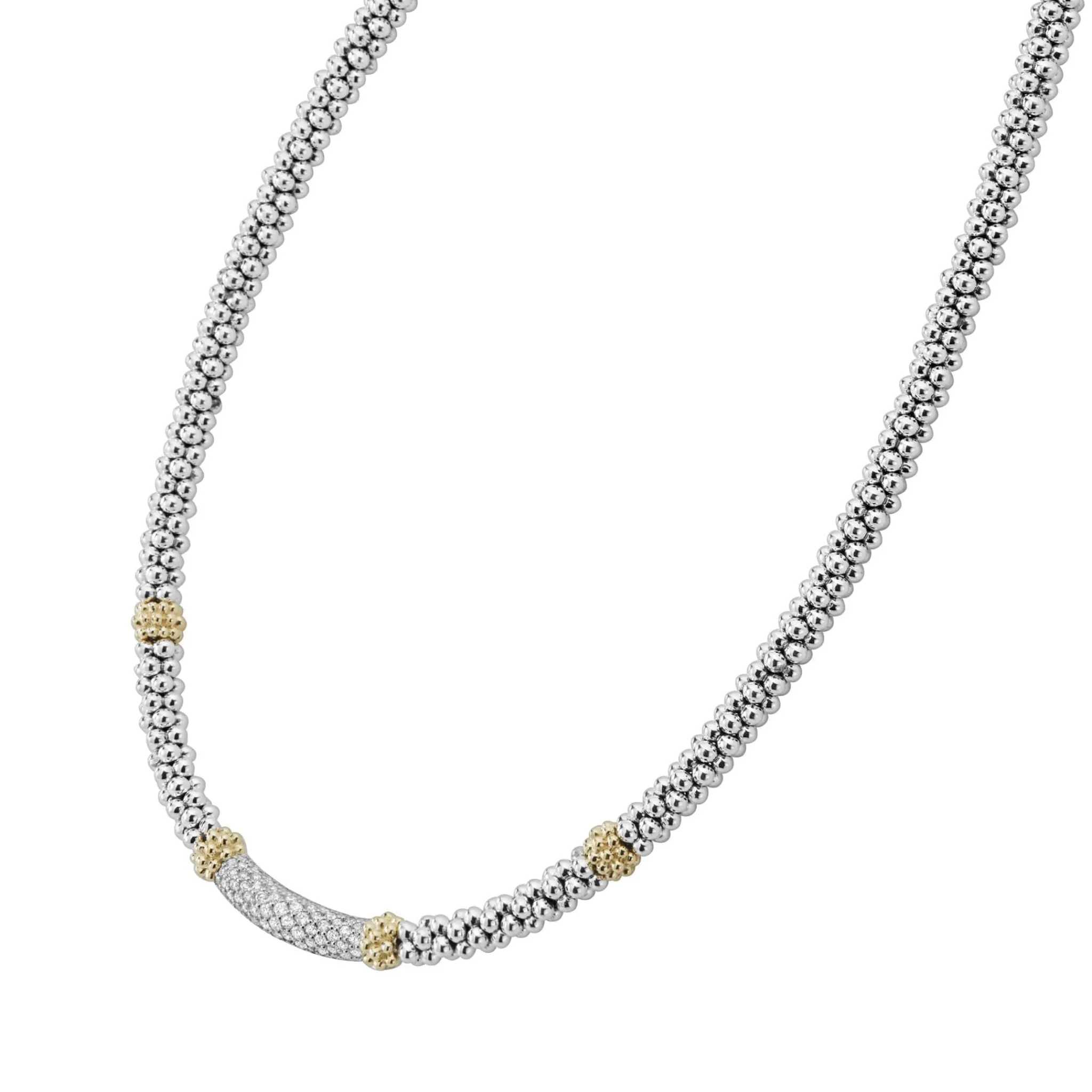 Outlet LAGOS Caviar Diamond Necklace | 5Mm