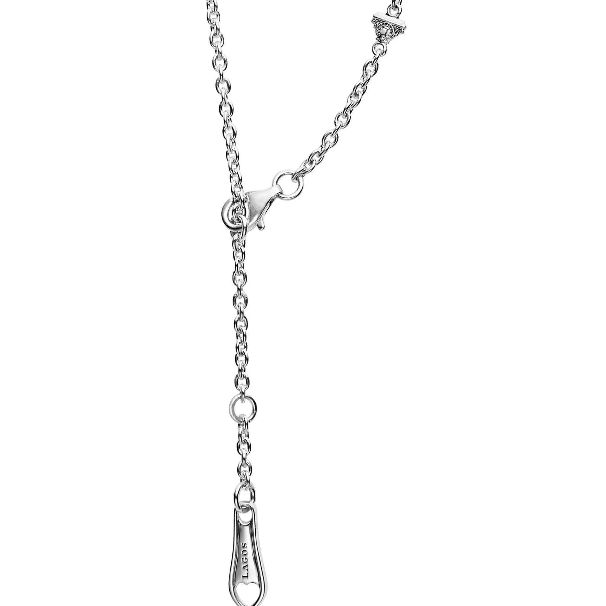 Hot LAGOS Caviar Key Diamond Pendant Necklace