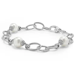 Shop LAGOS Caviar Pearl Link Bracelet