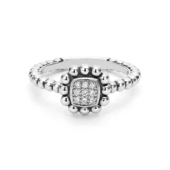 Flash Sale LAGOS Caviar Square Diamond Ring