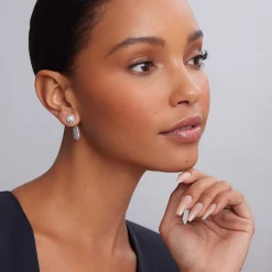 Best Sale LAGOS Caviar Square Diamond Stud Earrings