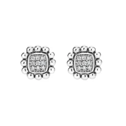 Best Sale LAGOS Caviar Square Diamond Stud Earrings