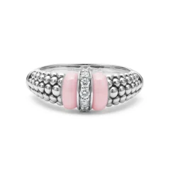 Outlet LAGOS Ceramic And Caviar Diamond Ring