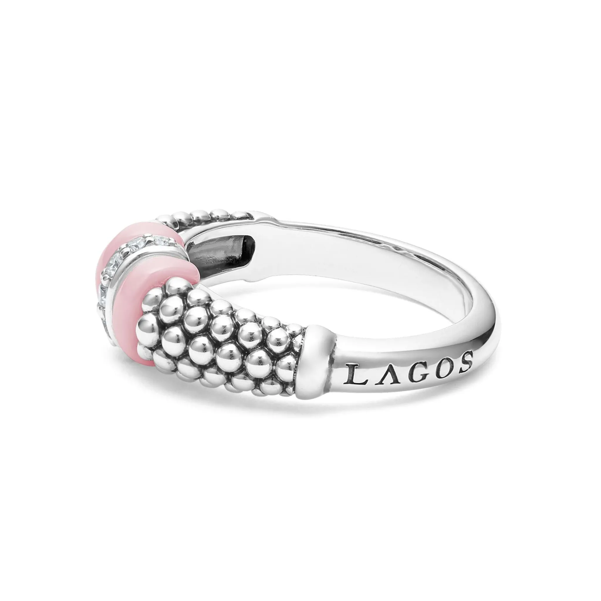 Outlet LAGOS Ceramic And Caviar Diamond Ring
